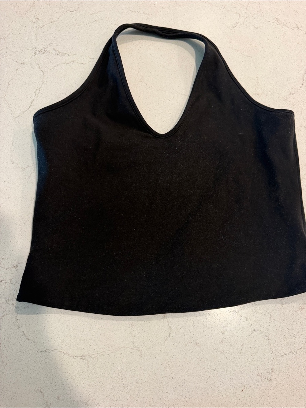 Women’s Black Halter Crop Top - Sleek Everyday Staple